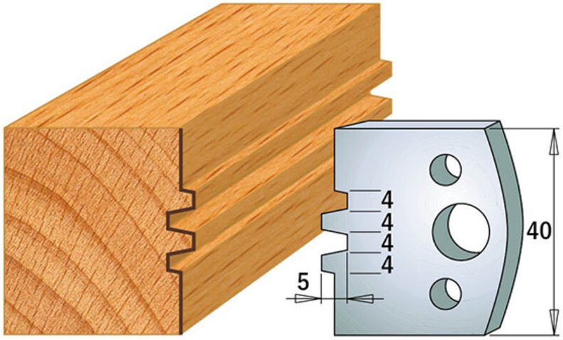 690.075 PAAR SP 40x4mm MESSER FÜR 4x4mm PARALLELVERBINDUNGEN