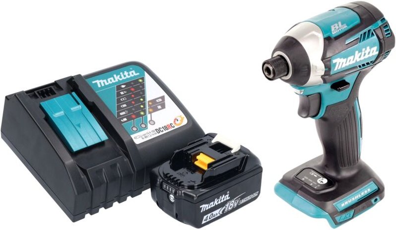 Dtd 154 RM1 Akku Schlagschrauber 18 v 175 Nm 1/4' Brushless + 1x Akku 4,0 Ah + Ladegerät - Makita