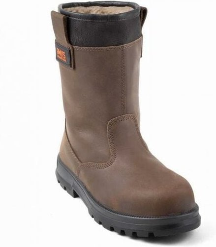 Gaston Mille - kama S3 ci Gefütterte Stiefel aus braunem Leder Stahlkappe und Sohle-39