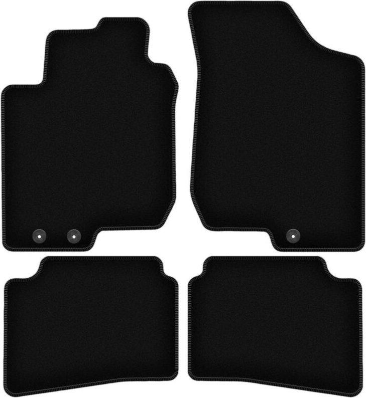 BASIC schwarze Veloursmatten für: Hyundai i30 I Schrägheck, Kombi, CW (2007-2012)