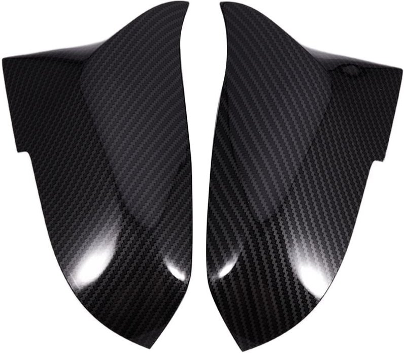 1 Paar Carbon Fiber Auto Rückspiegel Abdeckkappe für bmw F20 F22 F30 F31 F32 F33 F36 F34 F35 Seitenspiegelabdeckung Trim...