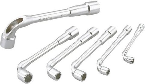 Satz 6 Pfeifenschlüssel 6/12 Pans 7 bis 17 mm SAM - 93SDJ6