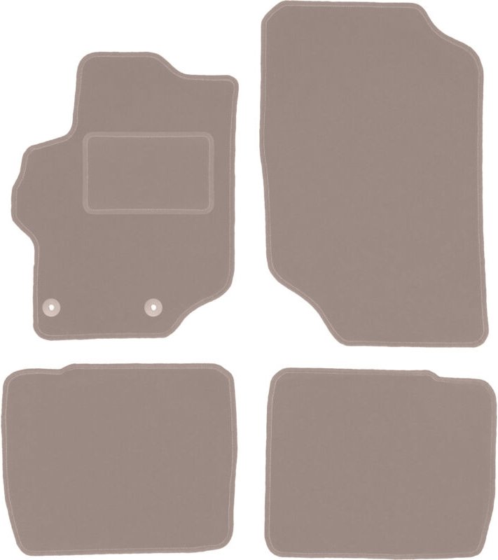Beige Veloursmatten für: Citroen C-Elysee Limousine (2012-)