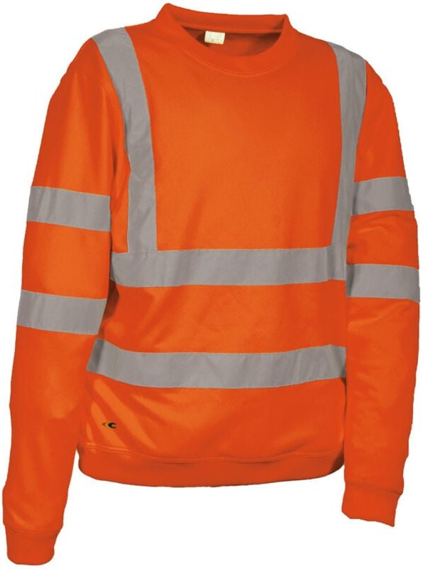 Cofra Marqueta Warnschutz Sweatshirt Pullover, Klasse 3, 320 g/m² orange XXXL