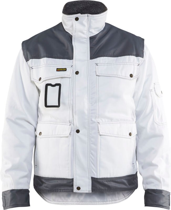 Malerjacke Winter 4865 - Weiß/Hellgrau S