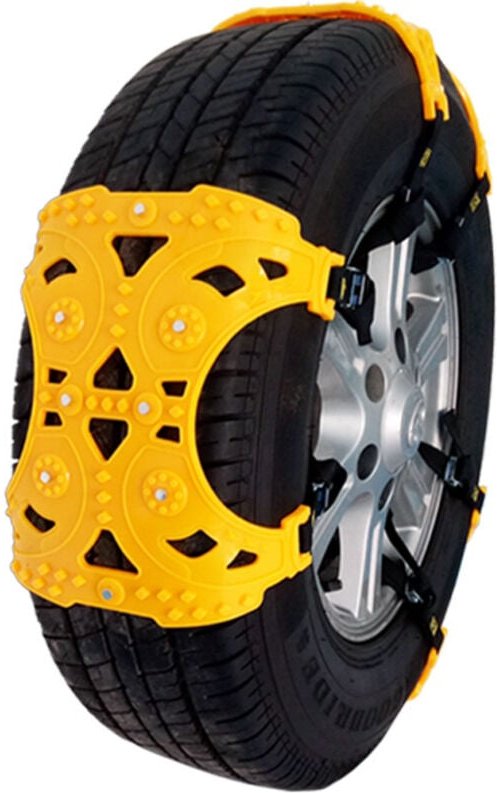 Hochwertige TPU-Schneeketten, für Reifenbreiten von 175–275 mm, 6 Stück Universal-Auto-Schneeketten für die meisten Auto...