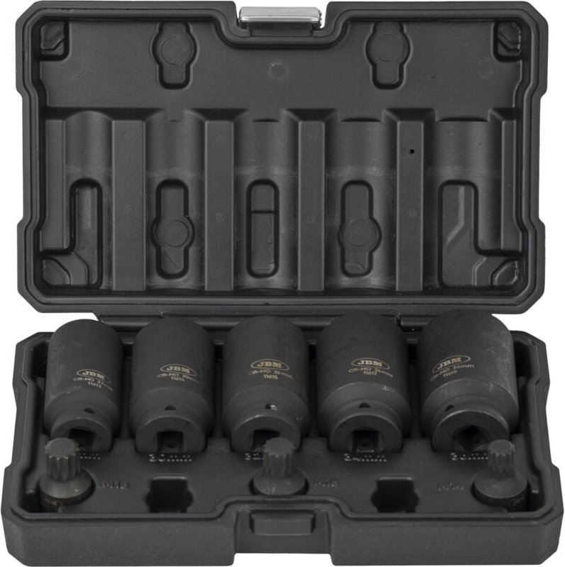 JBM54806 Satz mit 5 Innensechskant-Steckschlüsseln und 3 Schlagbohrern XZN 1/2"