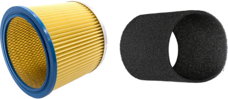 2in1 Set: Rundfilter + Motorfilter für Einhell Inox emk 1000, hps 1300, as 1100, as 1250 n, as 1400, b-nt 1250, bt-vc 11...