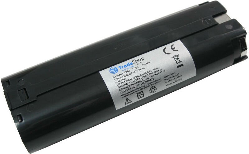 Thumbnail - Hochleistungs Werkzeug Ni-MH Akku 7,2V 3000mAh für Makita 6073DWK 6075D 6075DW 6072DW6172D 6172DW 6710DW 6900DW 6912D 69...