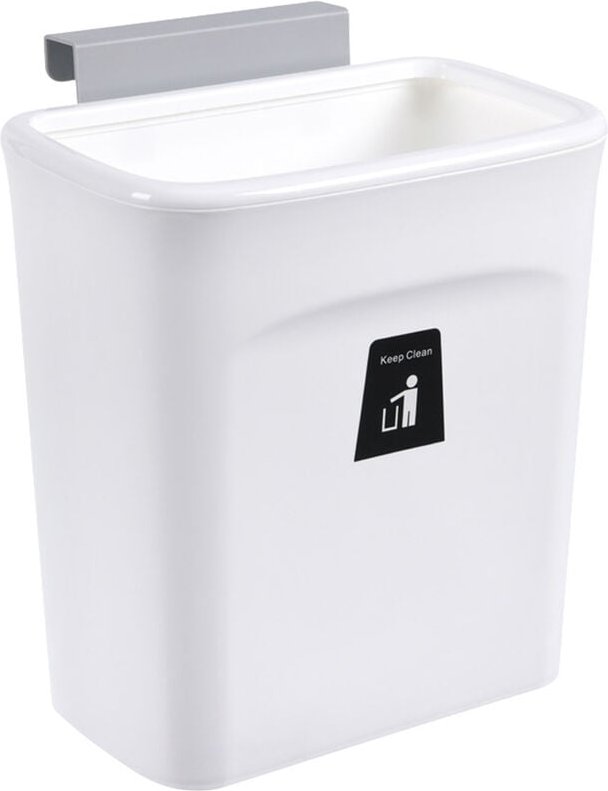 Haloyo - Küchenabfalleimer Mülleimer zum Aufhängen mit Deckel, Küchenschranktür, Schrank-Mülleimer, Mülleimer unter der ...