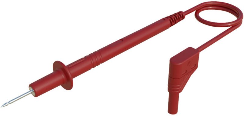 Sks Hirschmann - pl 2700 s w rt Messleitung Prüfspitze 4 mm-Stecker 1.00 m Rot 1 St.