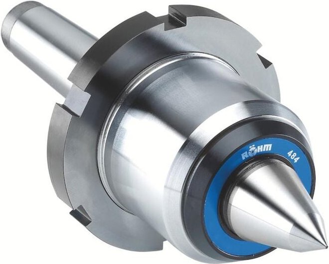 Röhm Mitlaufende Zentrierspitzen 60°, MK 5, Größe 485, mit Abdrückmutter - 304522