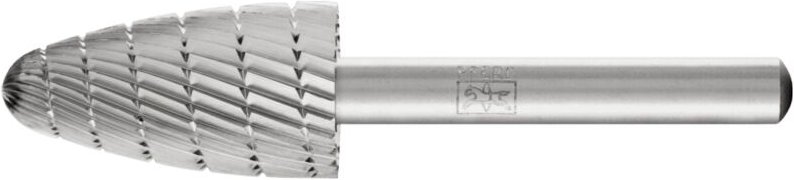 Hss Frässtift Baumform h ø 16x30mm Schaft-Ø 6 mm z 3 universal mittel fein Spanbrecher - Pferd