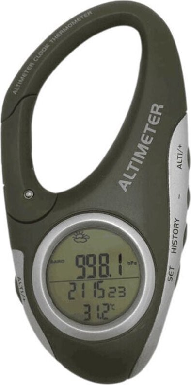 Elektronischer Höhenmesser mit Karabiner und Höhenmesser, Taschenthermometer für Outdoor, Angeln, Wettervorhersage, Outd...