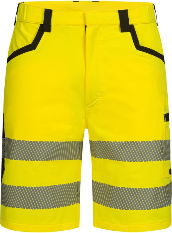 Thumbnail - Feldtmann Elysee Warnschutz-Shorts Stretch HAGENAU 22765 Gr. 46 gelb/schwarz