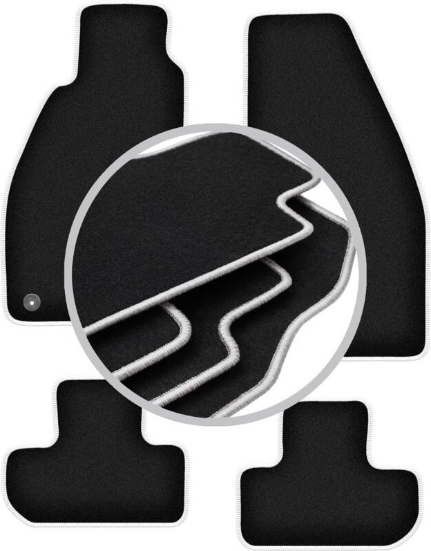 CARLUX-SILVER Autofußmatten für: Alfa Romeo Spider Coupé, Cabrio (1995-2005)