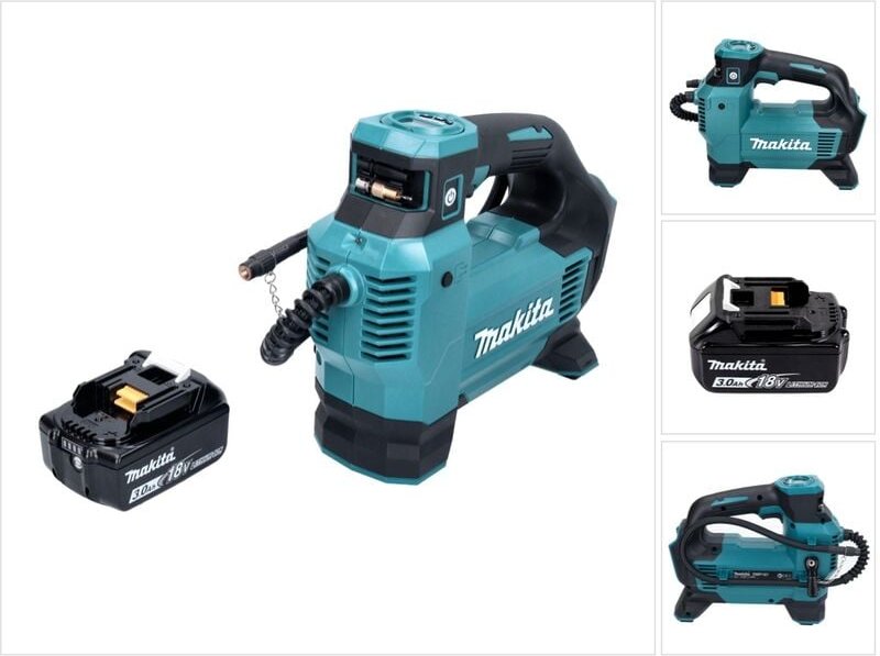 Thumbnail - Dmp 181 F1 Akku Kompressor 18 v 11,1 bar + 1x Akku 3,0 Ah - ohne Ladegerät - Makita