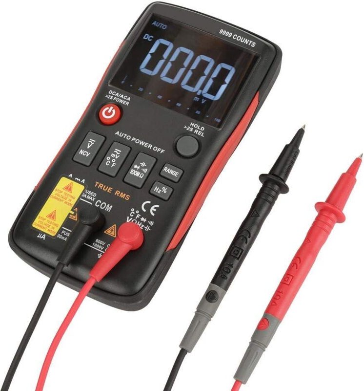 Digital Multimeter, aneng Q1 Echt Effektiv Voltmeter Amperemeter Kapazitätsmesser Messwiderstand Frequenz 9999 Zählt mit...