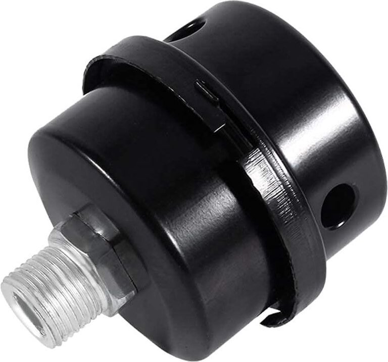 Sollbry - Luftkompressor-Schalldämpfer, 13-mm-Luftkompressor-Filterschalldämpfer zur Verwendung im Luftkompressor-Einlas...