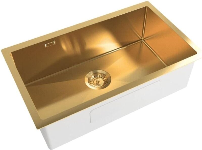 Thumbnail - Aurum Edelstahl-Spüle, 68x45x21 cm, gold (SATSINK6845BGU) - Swiss Aqua Technologies