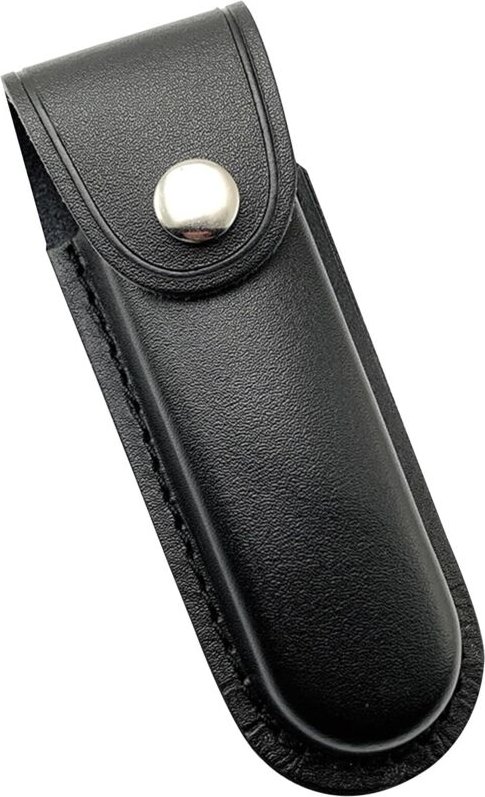 Messerscheide aus Leder, Messeretui, Jagdmesserscheide, Taschenmesserscheide mit Gürtelschlaufe mit Druckknopfverschluss...