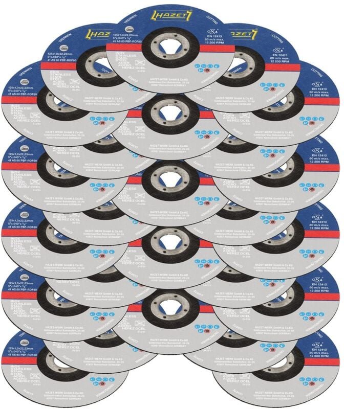 Hazet Trennscheiben Satz, Anzahl Werkzeuge: 25, Art.Nr. 9233-010/25