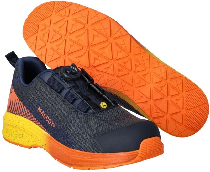 Mascot ESD-Sicherheitshalbschuh FOOTWEAR CUSTOMIZED F1601-909 S1PS Gr. 38 dark navy/bright orange