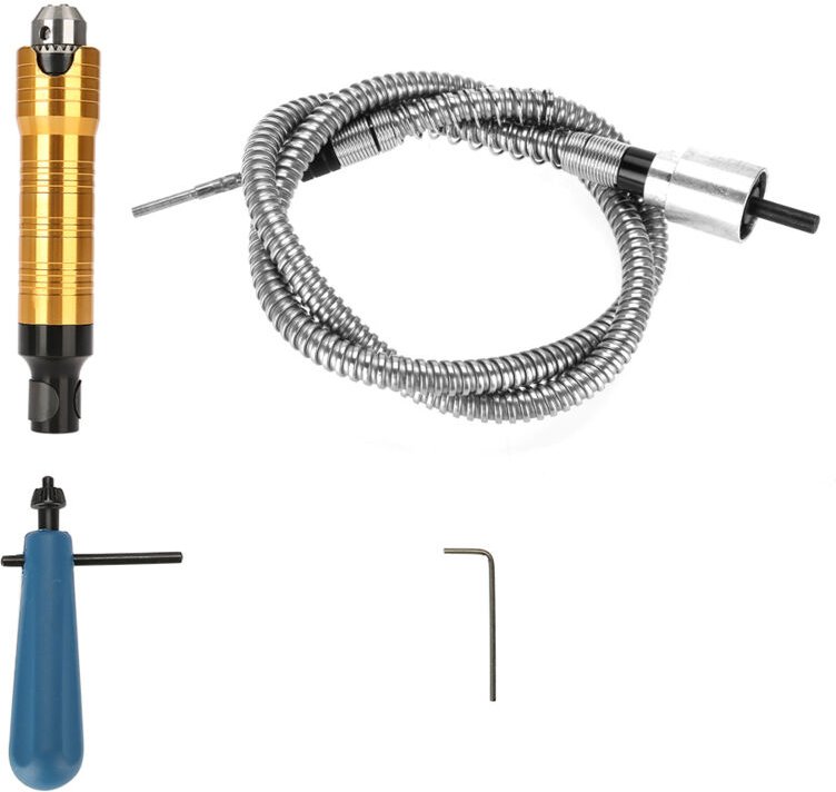 Ej.life - Flexwelle 6mm, Flexibler Wellenschleifer, Welle Bohrfutter 0,5-6,5mm Spanngriff zum Polieren, Gravieren, Bohre...