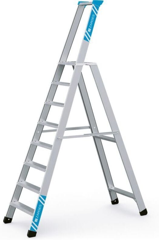 Zarges Stehleiter Seventec S mit Sicherheitsplattform 8 Stufen