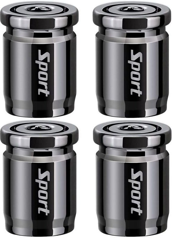 KZQ - Autoventilkappen, diebstahlsichere Reifenkappen mit Dichtung, universelle Ersatz-Ventilkappen für Autos, SUVs, LKW...