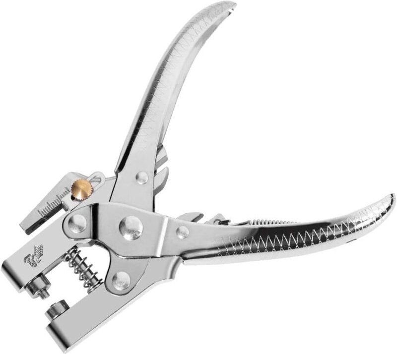 Lochzange Werkzeug, für Leder, Stoff, Bekleidung, Freizeit, Plane - Zangenstanze und Öse - Rotationslochstanze mit Schle...