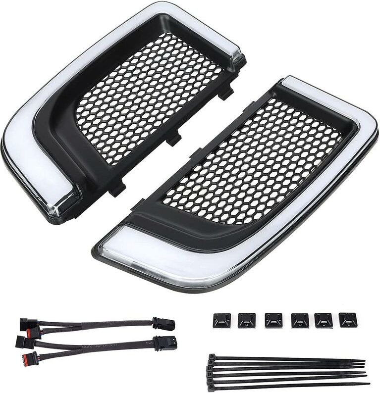 Motorrad Blinker Tracer Led Lauflicht Blinker Verkleidung Unteren Grills Für Touring Street