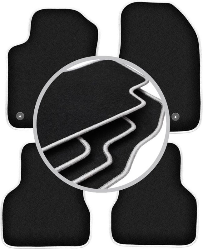 CARLUX-SILVER Autofußmatten für: Alfa Romeo Giulietta Fließheck (2010-2020)