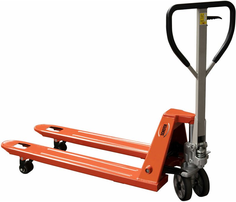 Schefer Gabelhubwagen Premium SP 27-115 Tragkraft 2700kg mit Polyurethan Lenkräder + Polyurethan Tandem Gabelrollen