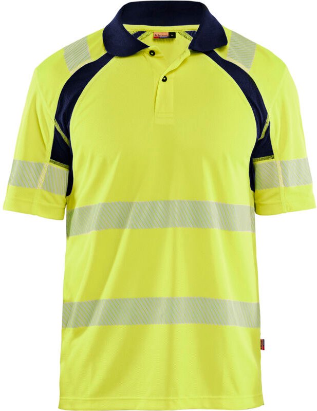 Hochsichtbares Arbeitspolo 3595 - Gelb/Navy XL