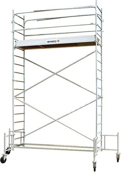 Tubesca Comabi - Echafaudage roulant 3 plateaux - Hauteur max. de travail 9.30m - 3142073