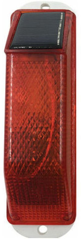 Solarbetriebenes Warnlicht, empfindliches Stroboskop-Warnlicht, LED-Warnlicht für sicheres Fahren bei Nacht, rotes Licht