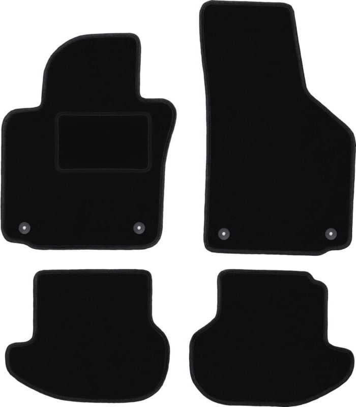 Schwarze Veloursmatten für: Volkswagen Eos Cabrio (2005-2015)