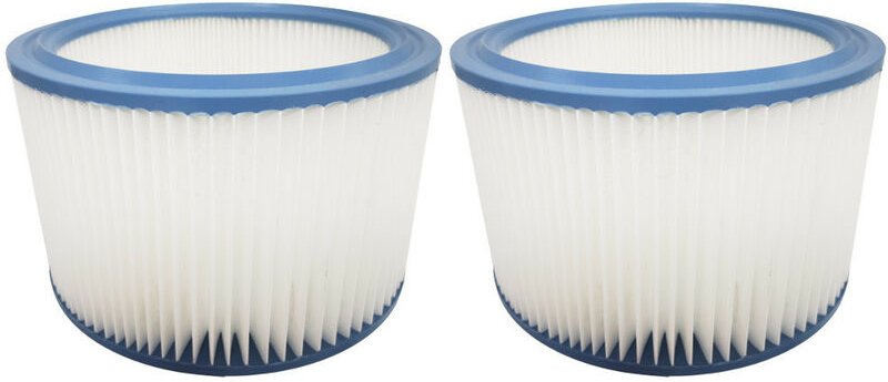 2x Trade-shop Patronen-Filter / Zylinderfilter / Lamellenfilter für Nilfisk Alto Multi 20 cr, Alto wap 25-11, Alto wap 2...