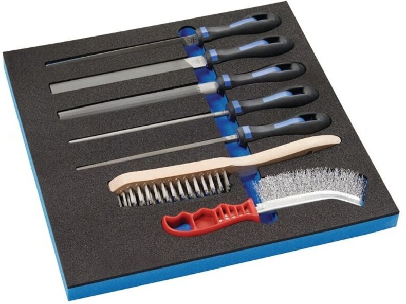 Werkzeugmodul 7-teilig 2/3-Modul Feilen, Drahtbürsten