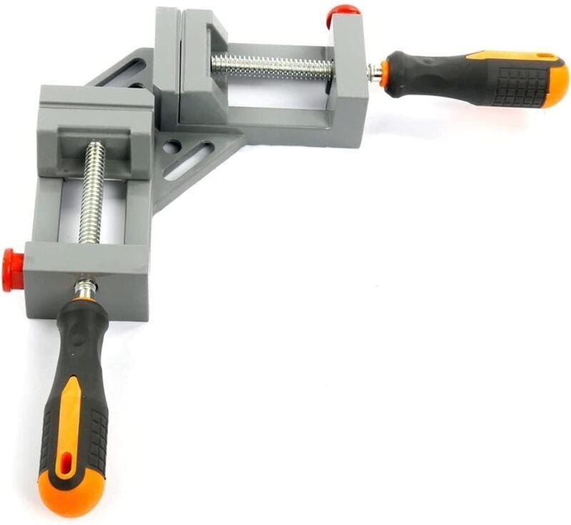 Beijiyi - Rechtwinklige Klemme, 90-Grad-Eckschraubstock aus Aluminiumlegierung, Schweißklemme mit 2 verstellbaren Griffe...