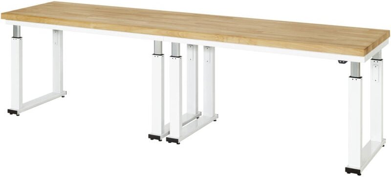 Werkbank elektrisch höhenverstellbar, B3000xT700xH740-1140mm, B-Platte-40 mm - RAU