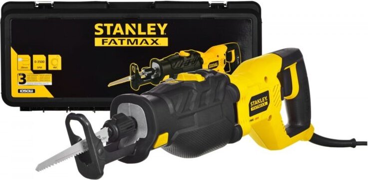 Stanley - fatmax FME365K-QS Akku-Pendelsäge mit 1050W Motor Ergonomisches Design mit Gummibeschichtung