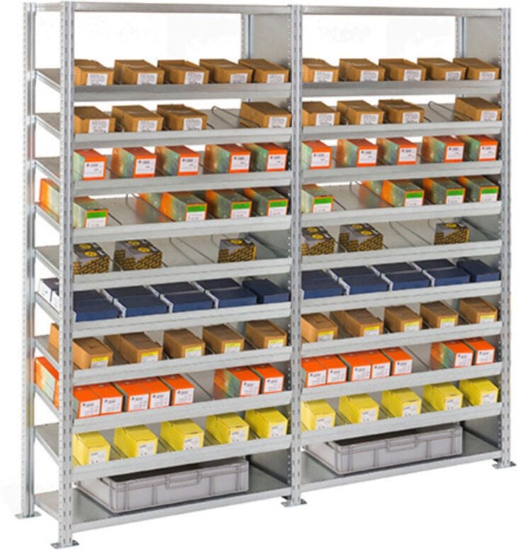 Werkstattschränke 4 Ebenen - nächstes Element - 2000x1000x400mm - 150kg/niv - Nur in Verbindung mit einem Startmodul ver...