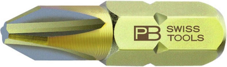 Precision Bit für Phillips, 1/4 Zoll, Kreuzschlitzgröße 0, 25 mm Länge - Pb Swiss Tools