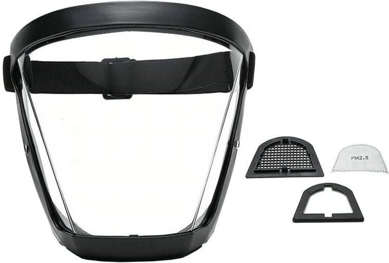 CHOYCLIT Gesichtsschutz, Klarer Vollgesichtsschutz, Transparenter Gesichtsschutz, Augenschutz, Persönliche Schutzsicherh...