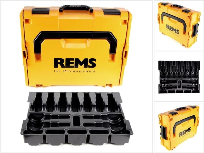 Thumbnail - REMS Systemkoffer L-Boxx mit Einlage für 11 REMS-Presszangen Mini und 6 REMS Pressringe 45° - 578659