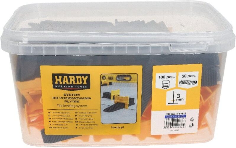 Thumbnail - System zum Nivellieren von Fliesen 3 mm Clips + Keile 150 Stück