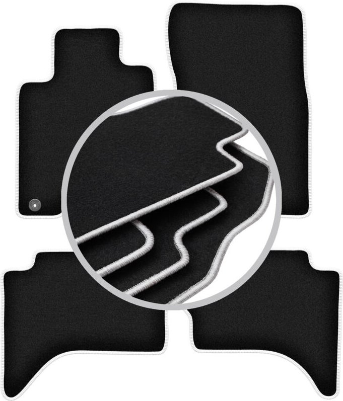 CARLUX-SILVER Autofußmatten für: Fiat Fullback Offroad (2015-)