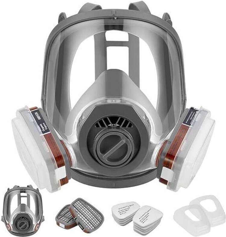 Maschera volumizzante riutilizzabile con filtro per protezione da vapori e particelle. Maschera antigas antipolvere per ...